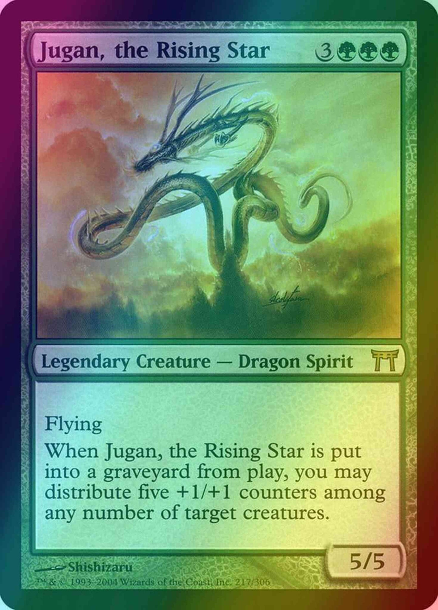 Jugan, the Rising Star [217] [Champions of Kamigawa] [Foil]