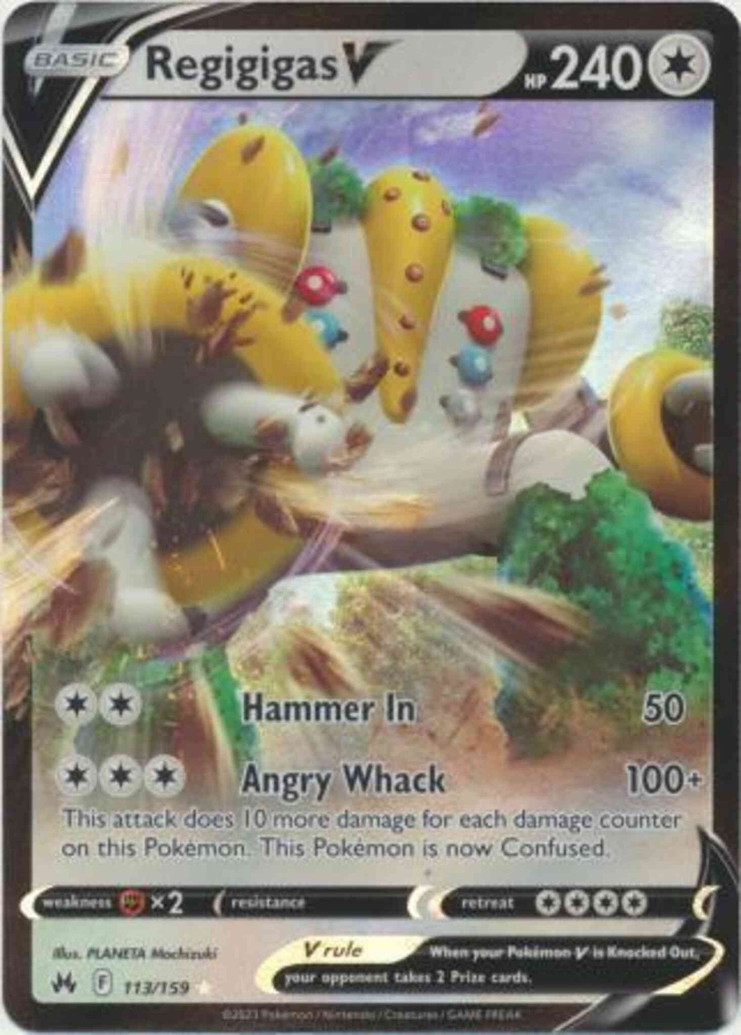 Regigigas V - 113/159 - Rare Holo V [swsh125-113] [Ultra]