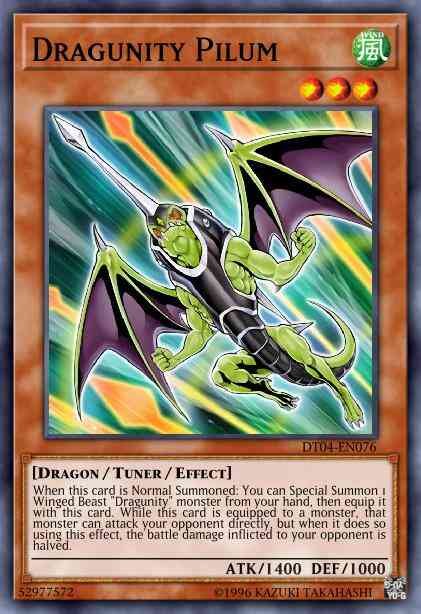Dragunity Pilum - DT04-EN076 - Duel Terminal Rare Parallel Rare - Duel Terminal