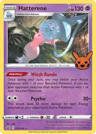Hatterene - 073/189 - Promo [Trick or Trade BOOster] [swsh6msp-073] [Holo]