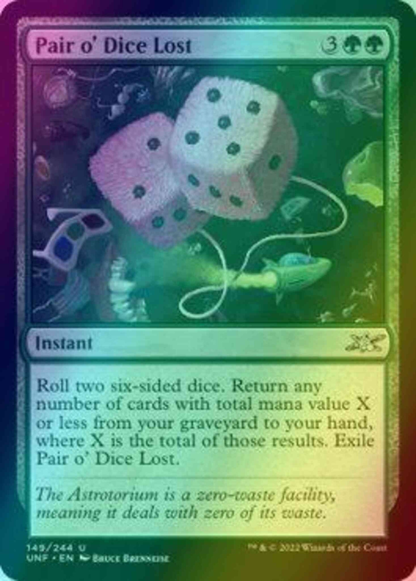 Pair o' Dice Lost [149] [Unfinity] [Foil]