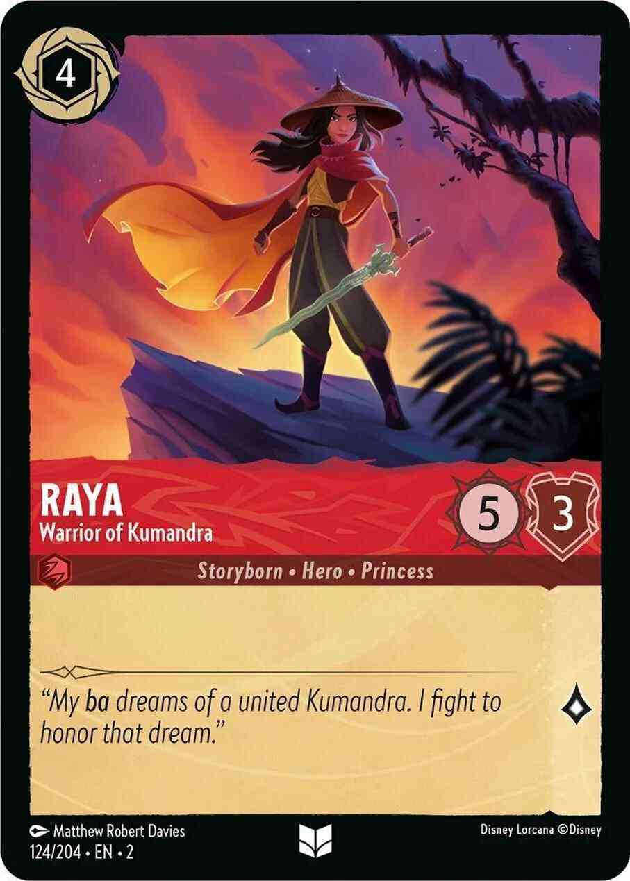 Raya - Warrior of Kumandra - 124/204 [Rise Of The Floodborn] [Non-Foil]