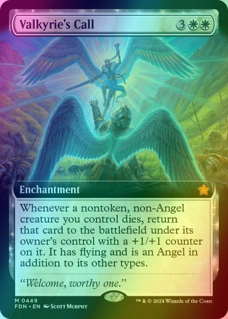 Valkyrie's Call [449] [Extended Art] [Foundations] [Foil]