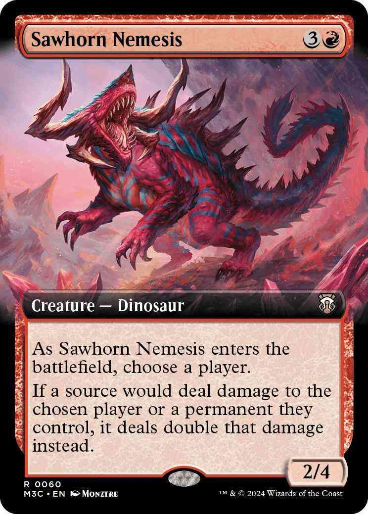 Sawhorn Nemesis [60] [Extended Art] [Modern Horizons 3: Commander] [Non-Foil]