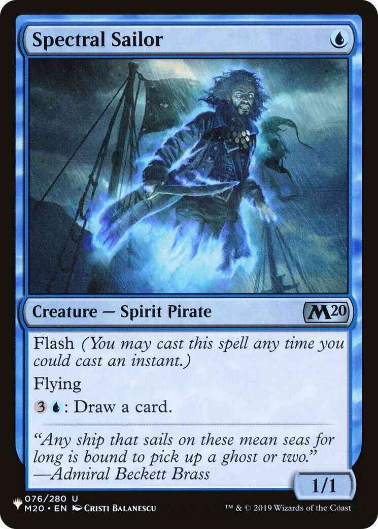 Spectral Sailor [M20-76] [The List] [Non-Foil]