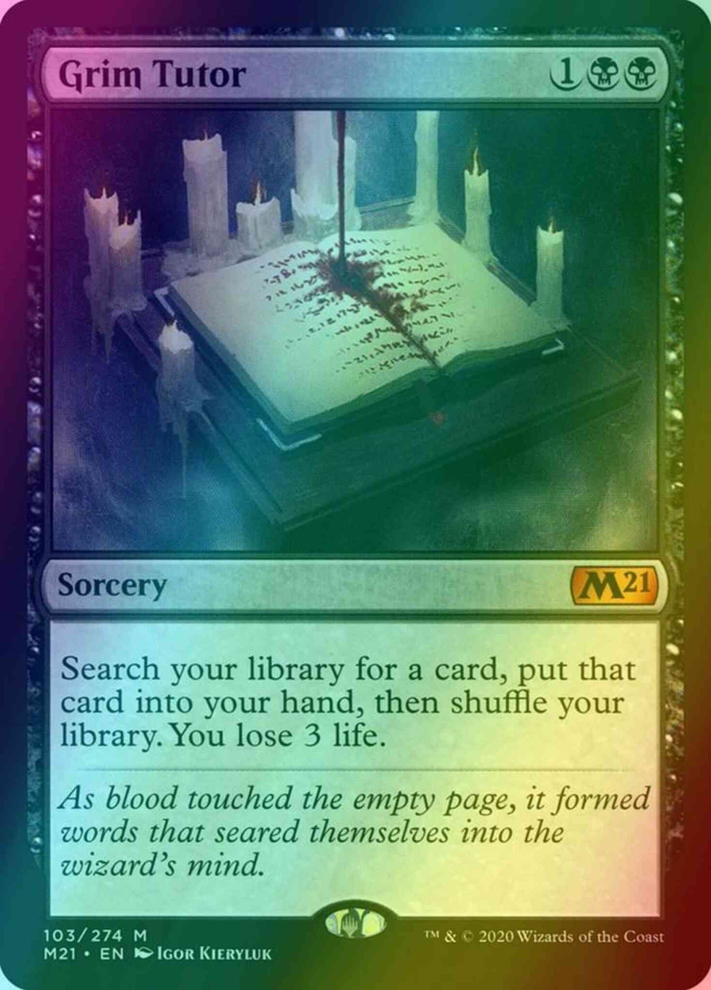 Grim Tutor [103] [Core Set 2021] [Foil]