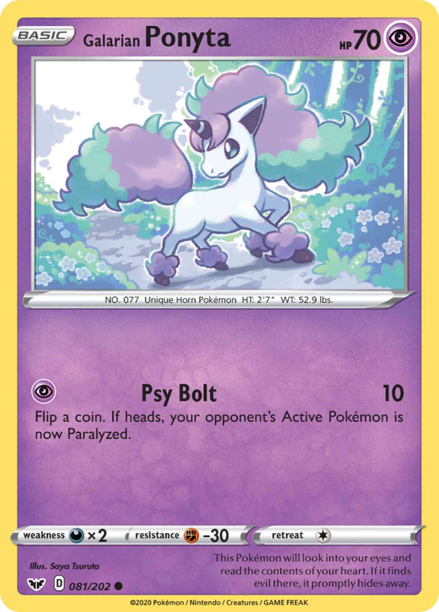 Galarian Ponyta - 081/202 - Common [swsh1-081] [Non-Holo]