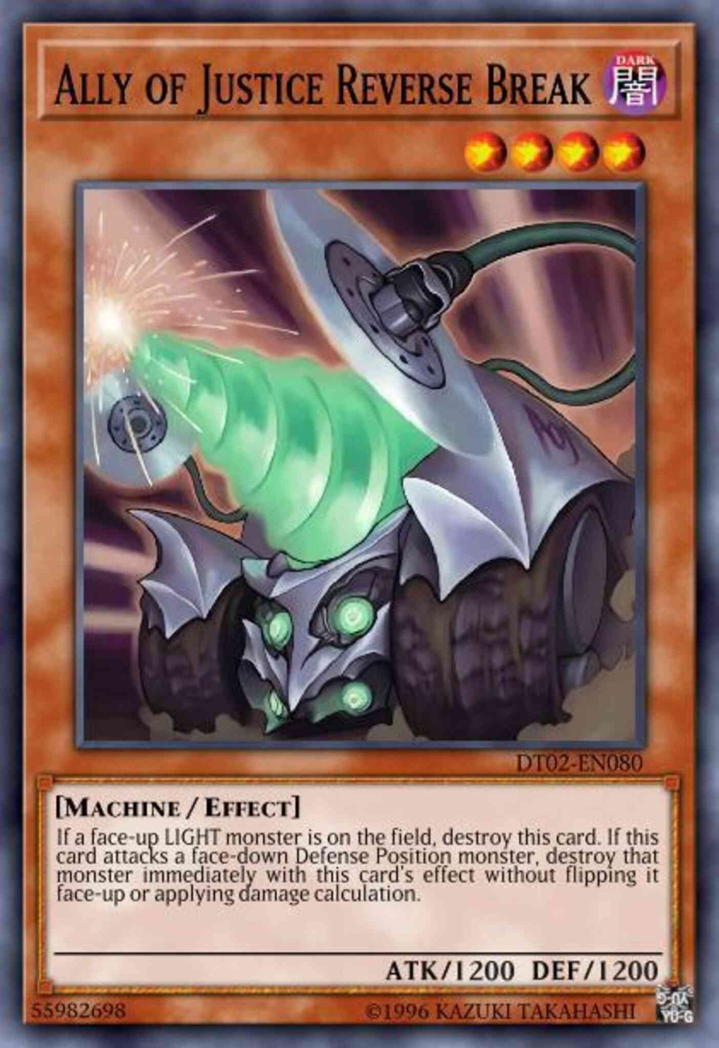 Ally of Justice Reverse Break - HA02-EN050 - Super Rare - 1st Edition