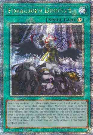 Forbidden Droplet - RA01-EN064 - Quarter Century Secret Rare - 1st Edition