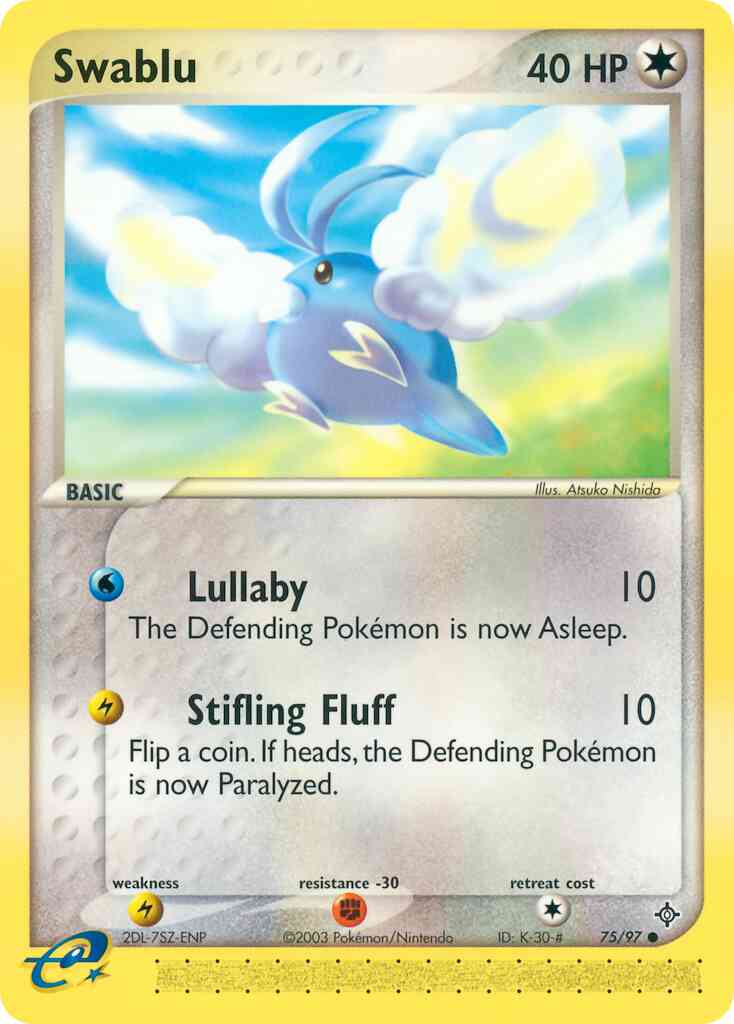 Swablu - 75/97 - Common [ex3-75] [Reverse Holo]