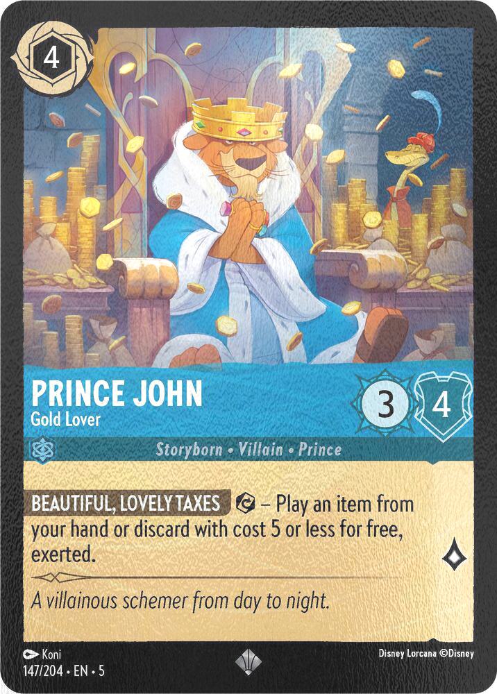Prince John - Gold Lover - 147/204 [Shimmering Skies] [Cold Foil]