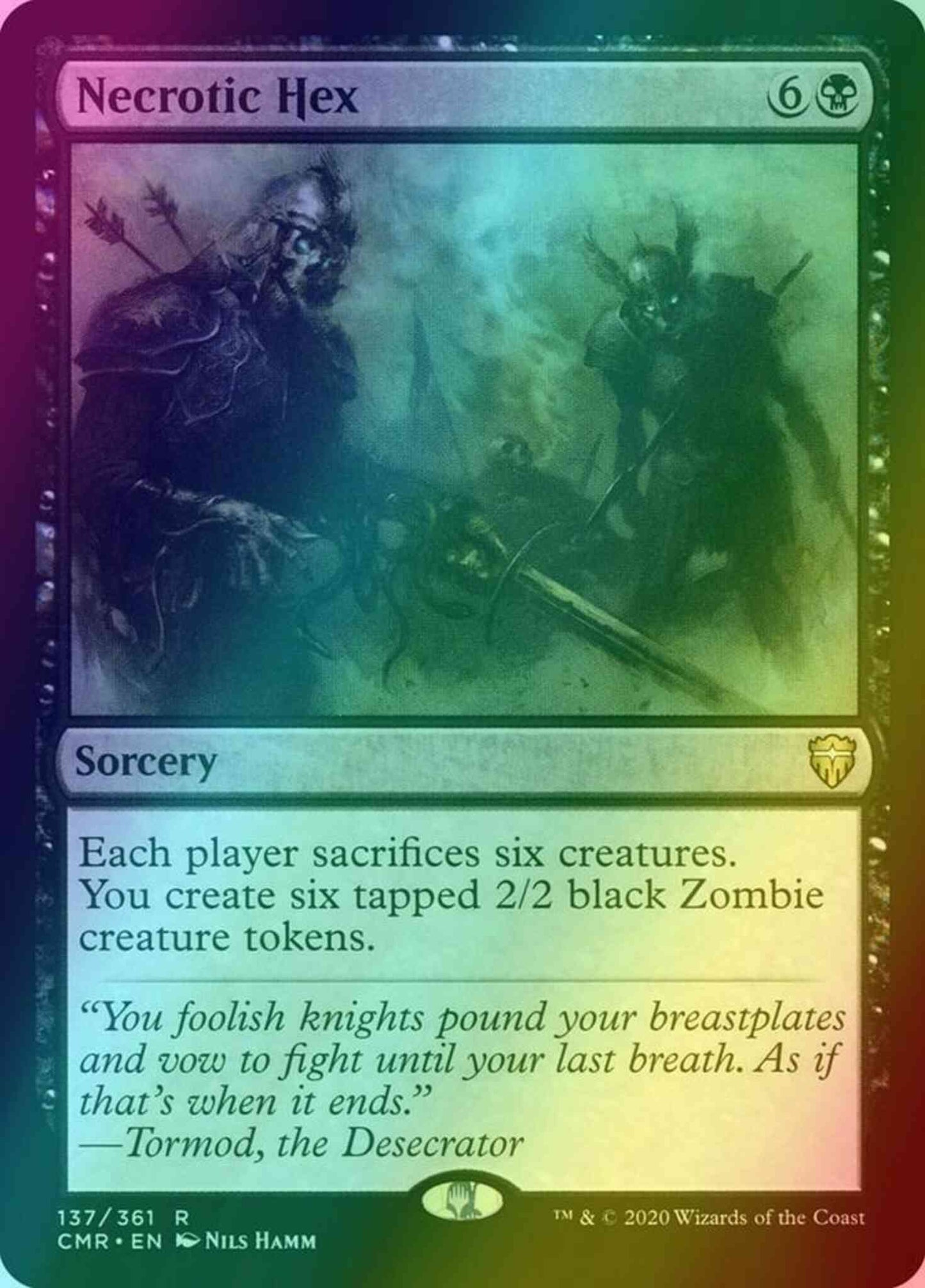 Necrotic Hex [137] [Commander Legends] [Foil]