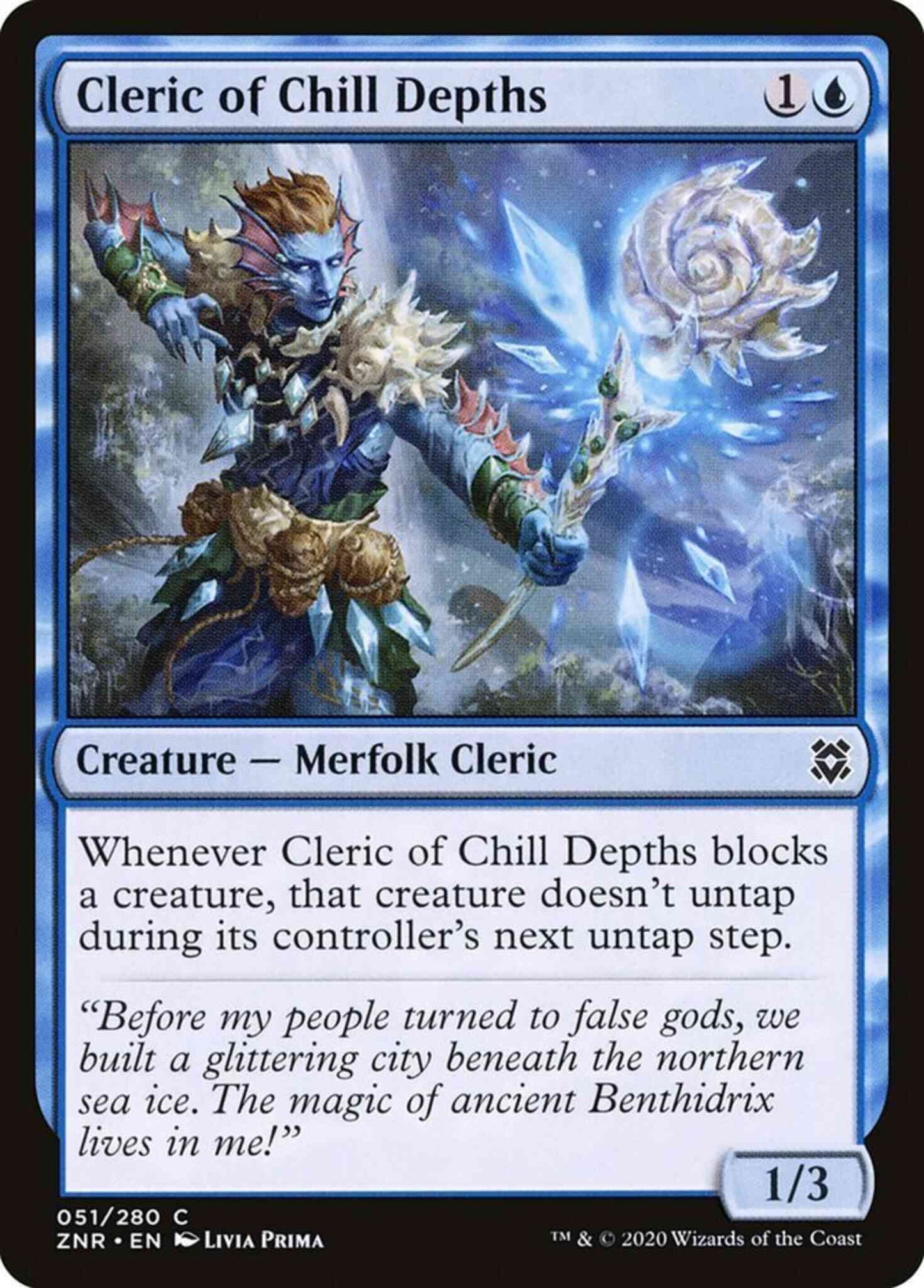 Cleric of Chill Depths [51] [Zendikar Rising] [Non-Foil]