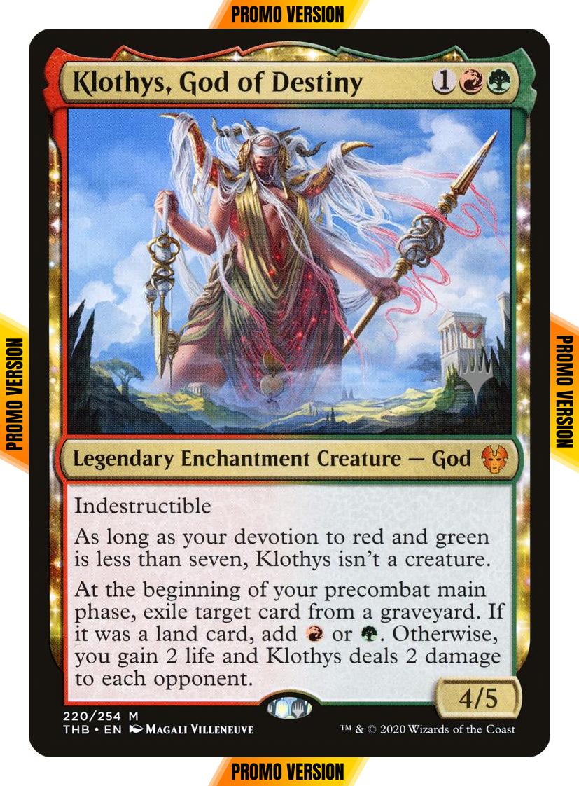 Klothys, God of Destiny [220p] [Promo Pack] [Theros Beyond Death Promos] [Non-Foil]