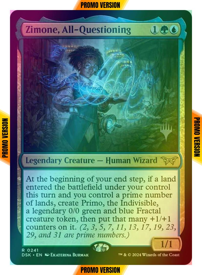 Zimone, All-Questioning [241p] [Promo Pack] [Duskmourn: House of Horror: Promos] [Foil]