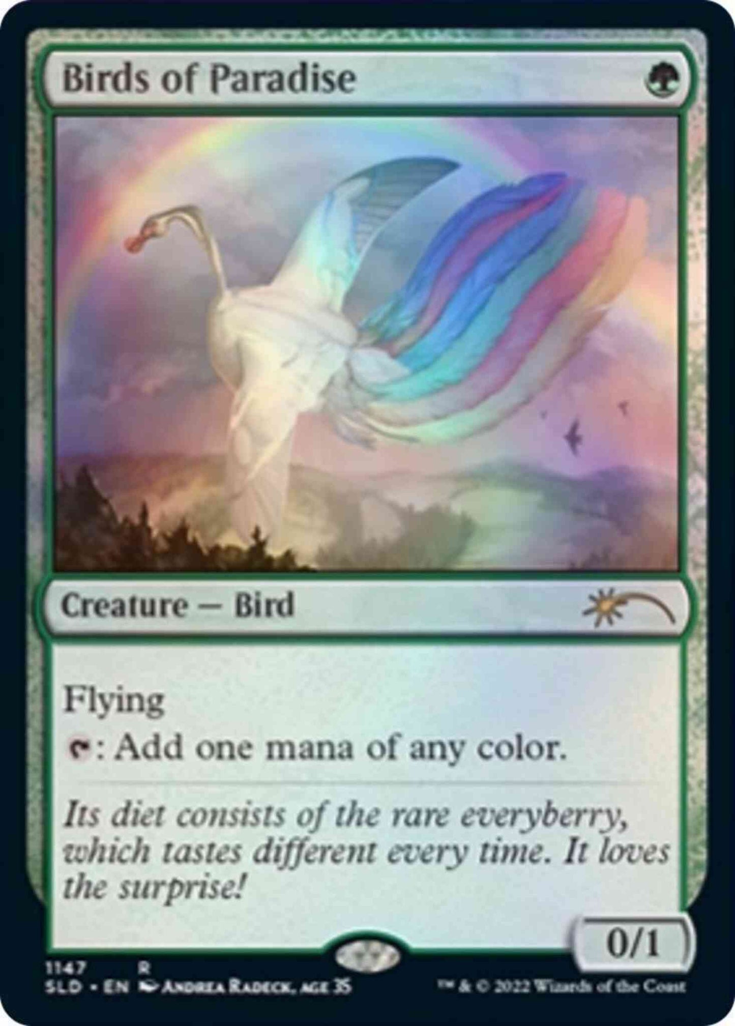 Birds of Paradise [1147] [Andrea Radeck, Age 35] [Extra LIfe 2022] [Secret Lair Drop] [Non-Foil]