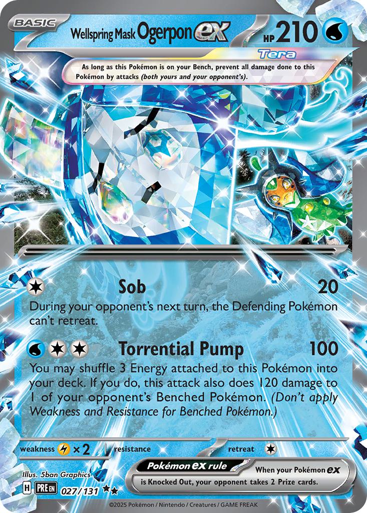 Wellspring Mask Ogerpon ex - 027/131 - Double Rare [sv085-027] [Ultra]
