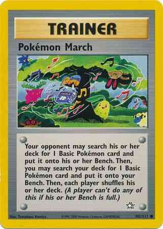 Pokémon March - 102/111 - Common - Unlimited [neo1U-102] [Non-Holo]