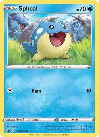 Spheal - 037/198 - Common [swsh6-037] [Reverse Holo]