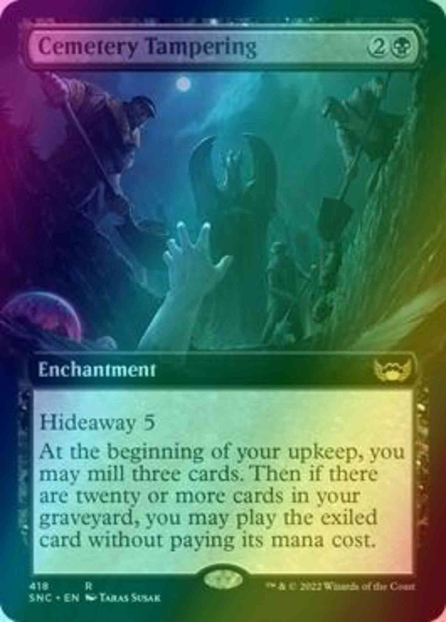 Cemetery Tampering [418] [Extended Art] [Streets of New Capenna] [Foil]