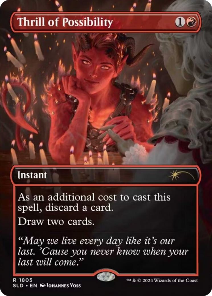 Thrill of Possibility [1805] [Borderless] [Karlach's Rage] [Secret Lair Drop] [Non-Foil]