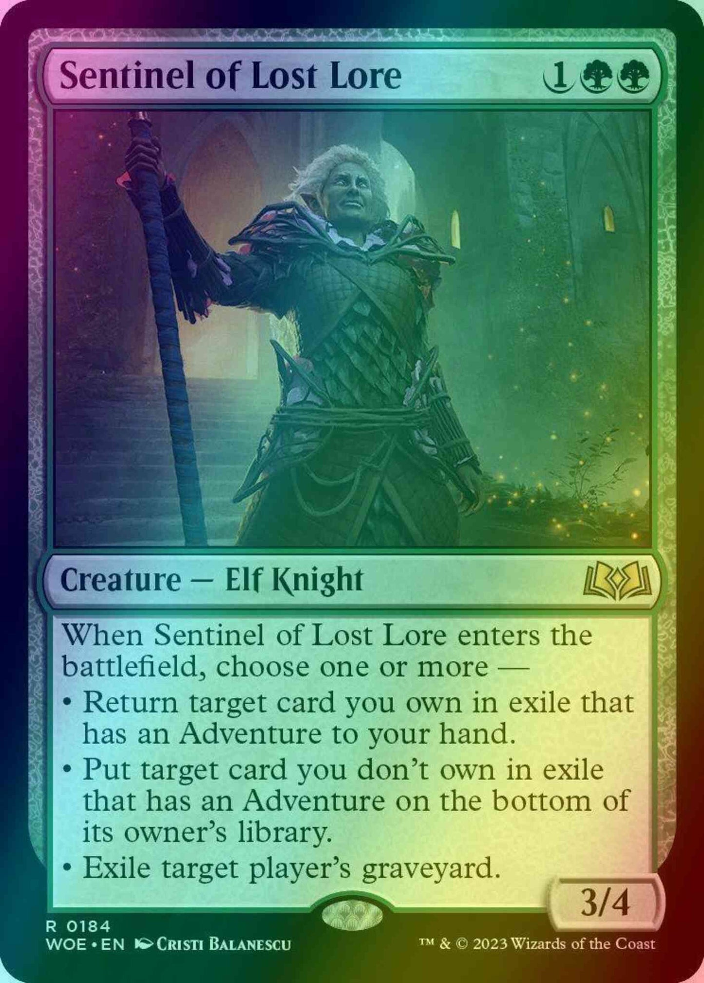 Sentinel of Lost Lore [184] [Wilds of Eldraine] [Foil]
