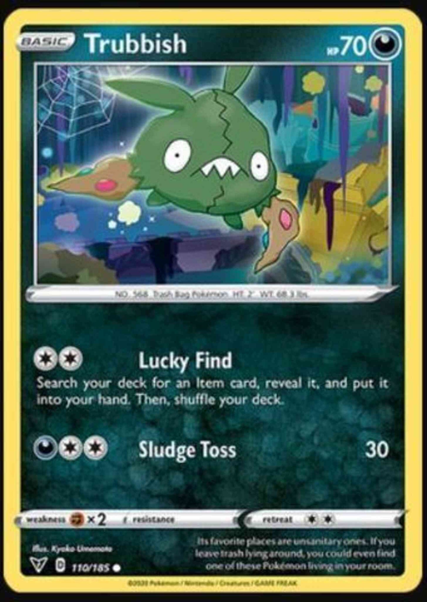 Trubbish - 110/185 - Common [swsh4-110] [Reverse Holo]