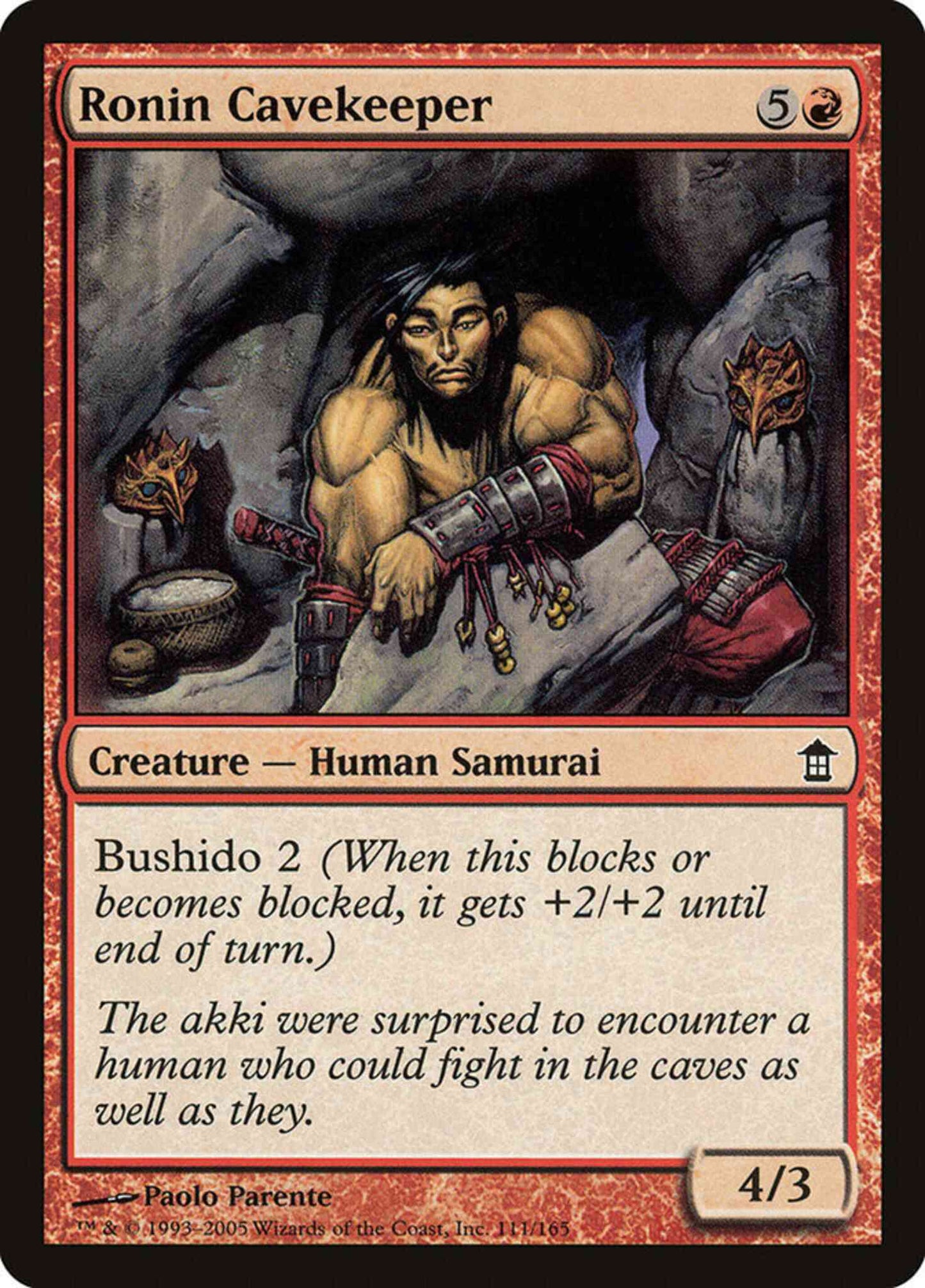 Ronin Cavekeeper [111] [Saviors of Kamigawa] [Non-Foil]