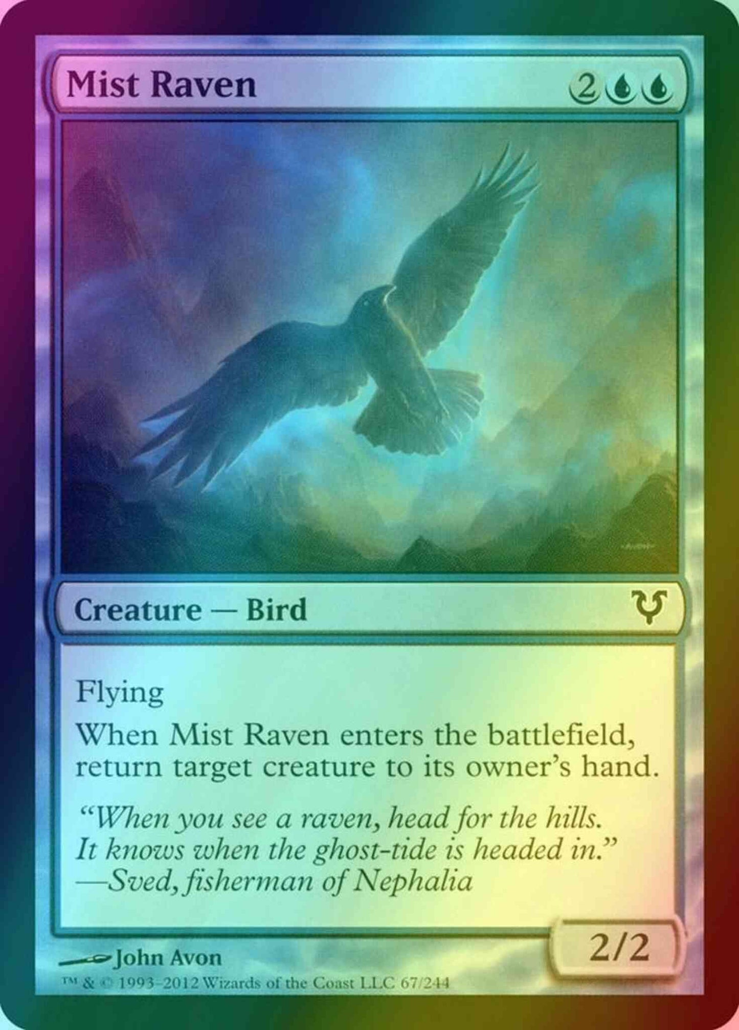 Mist Raven [67] [Avacyn Restored] [Foil]
