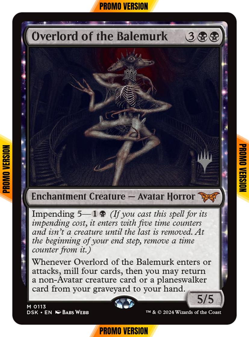 Overlord of the Balemurk [113p] [Promo Pack] [Duskmourn: House of Horror: Promos] [Non-Foil]