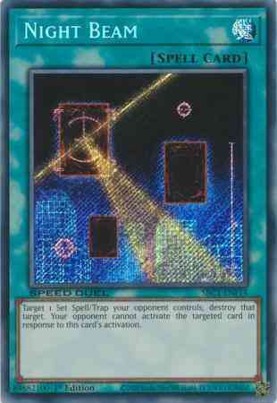 Night Beam - SBC1-ENF14 - Secret Rare - 1st Edition