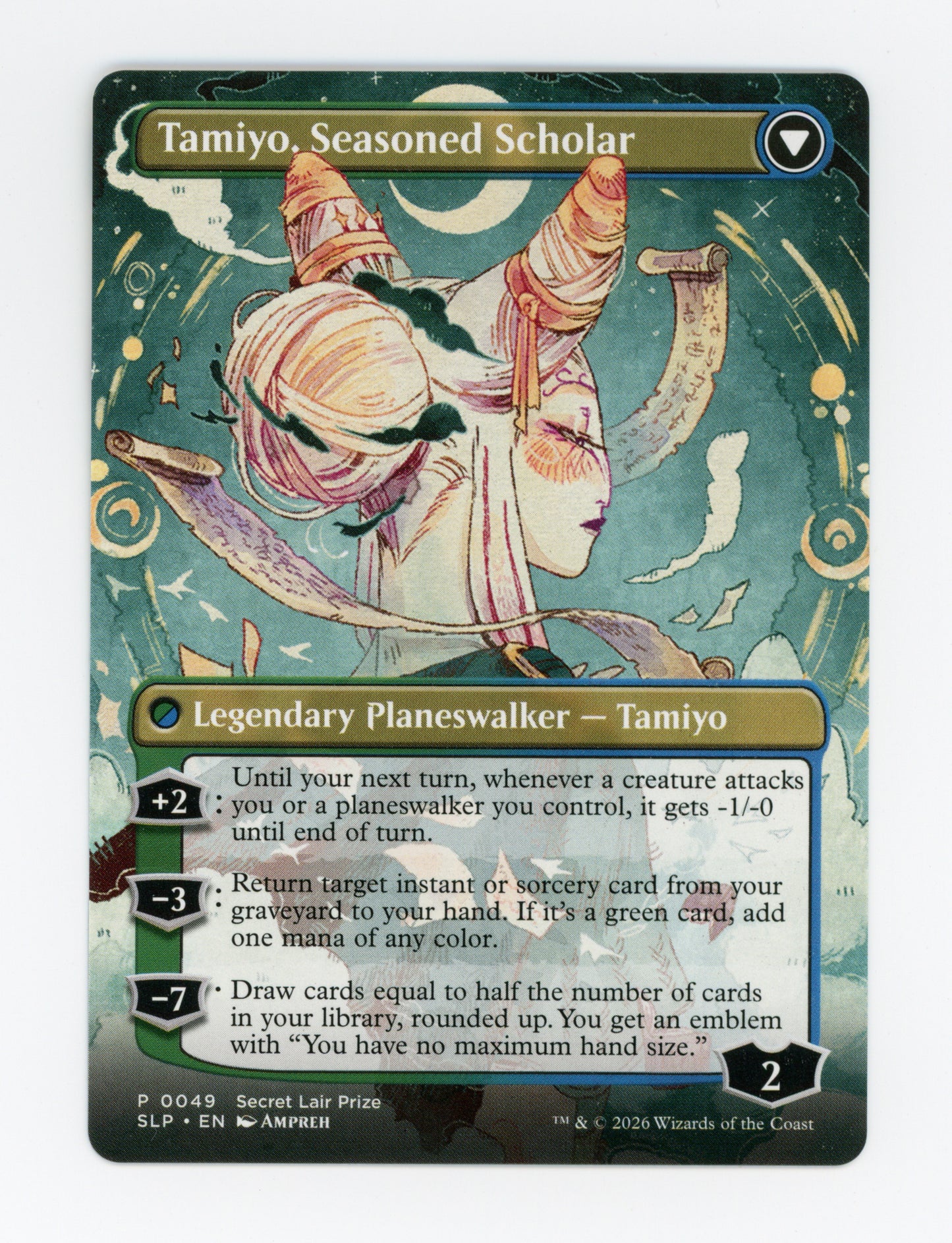 Tamiyo, Inquisitive Student // Tamiyo, Seasoned Scholar — Borderless — ID 18661