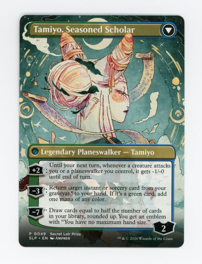 Tamiyo, Inquisitive Student // Tamiyo, Seasoned Scholar — Borderless — ID 18661