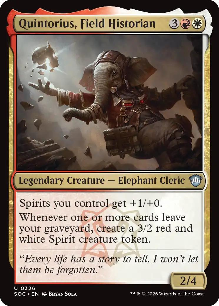 Quintorius, Field Historian [326] [Secrets of Strixhaven: Commander] [Non-Foil]