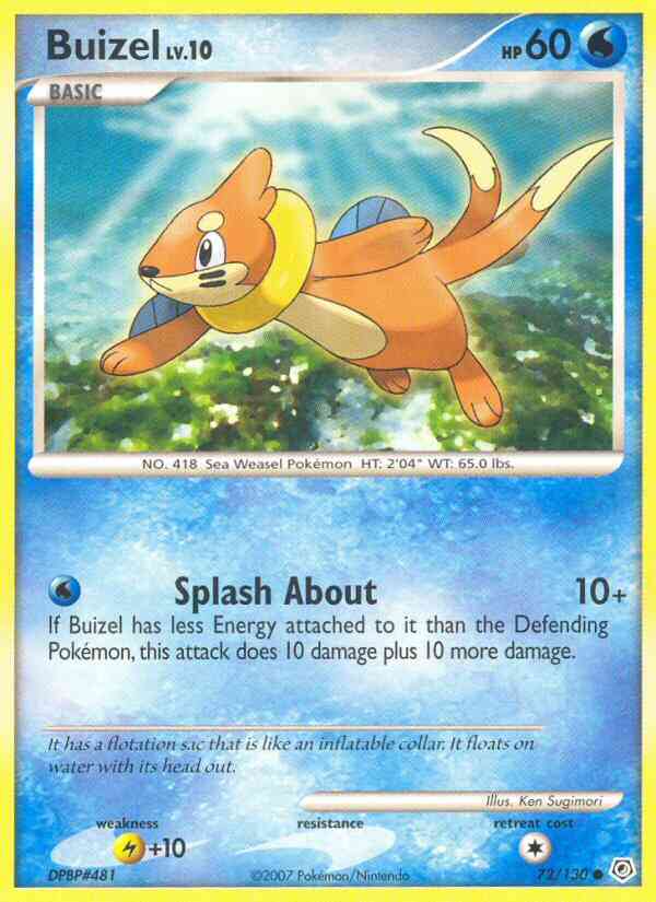Buizel - 72/130 - Common [dp1-72] [Non-Holo]