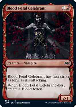 Blood Petal Celebrant [303] [Fang Frame Showcase] [Innistrad: Crimson Vow] [Non-Foil]
