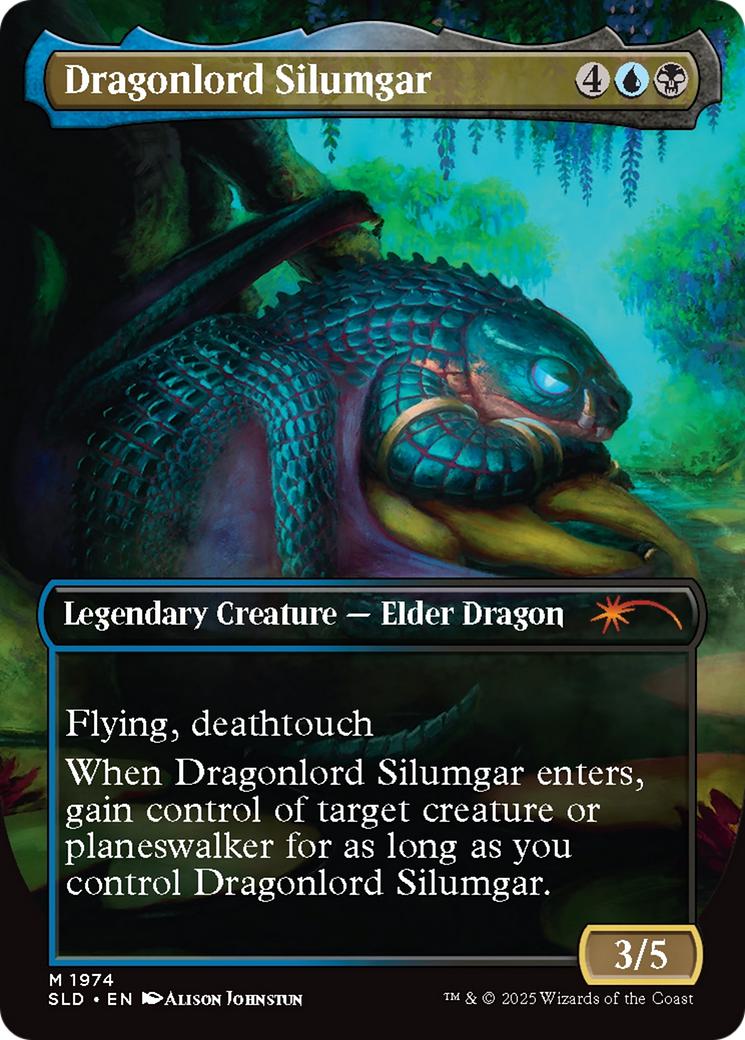 Dragonlord Silumgar // Dragonlord Silumgar [1974] [Borderless] [They Grow Up So Fast] [Secret Lair Drop] [Non-Foil]
