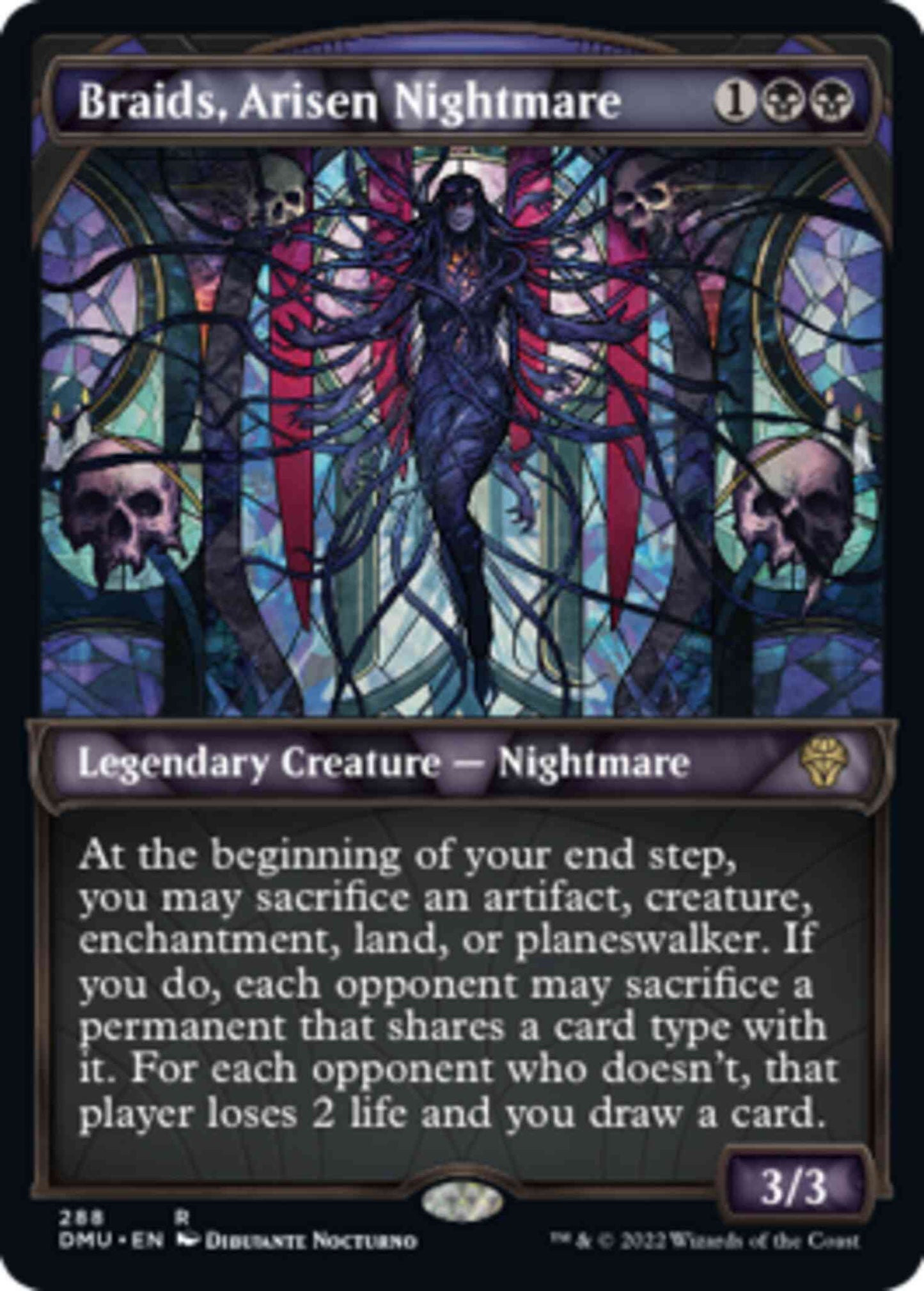 Braids, Arisen Nightmare [288] [Stained Glass Showcase] [Dominaria United] [Non-Foil]