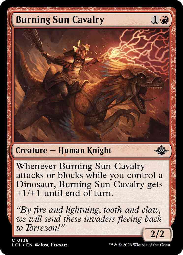 Burning Sun Cavalry [138] [The Lost Caverns of Ixalan] [Non-Foil]