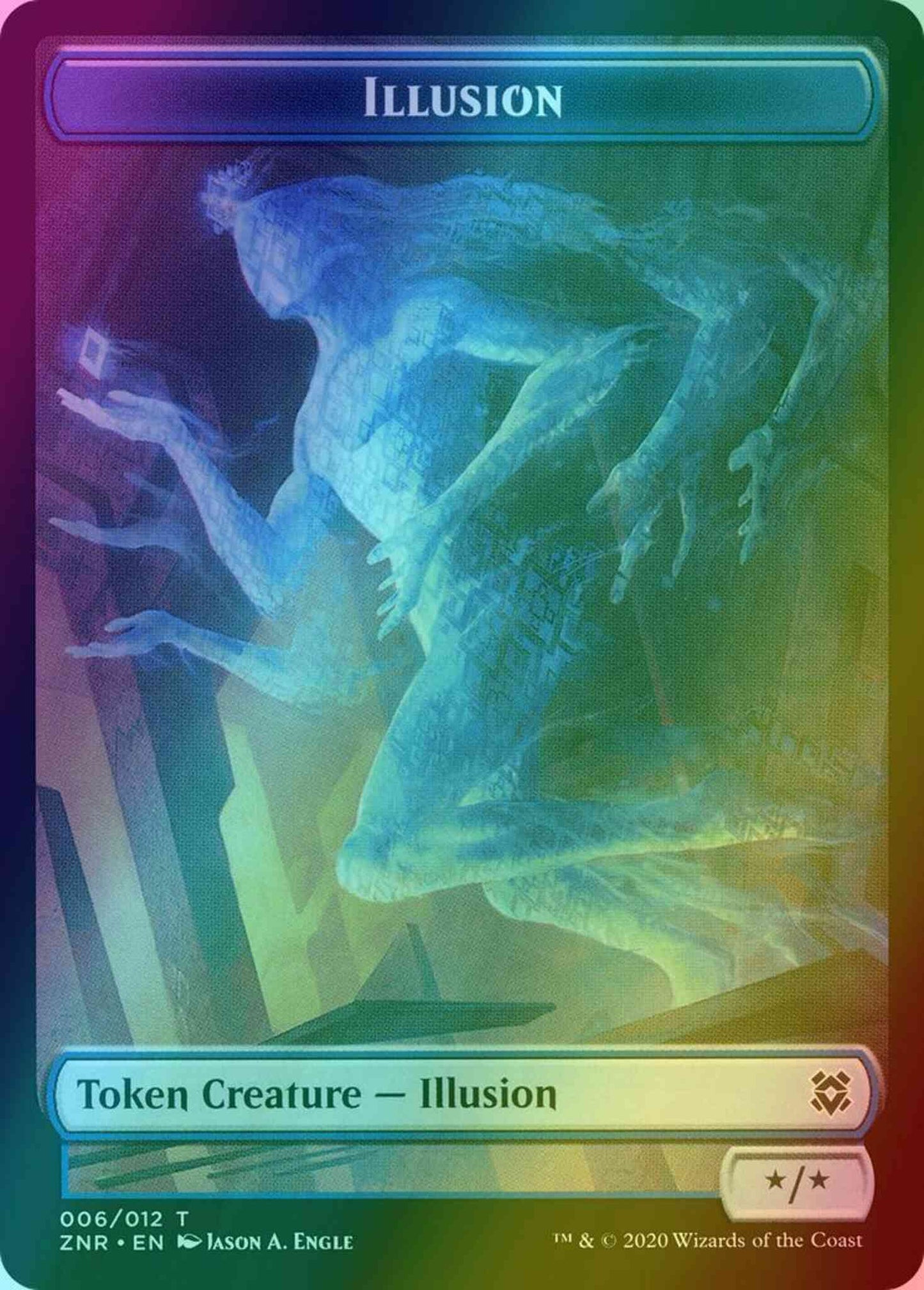 Illusion Token (06) // Insect Token (07) [Zendikar Rising Tokens] [Foil]