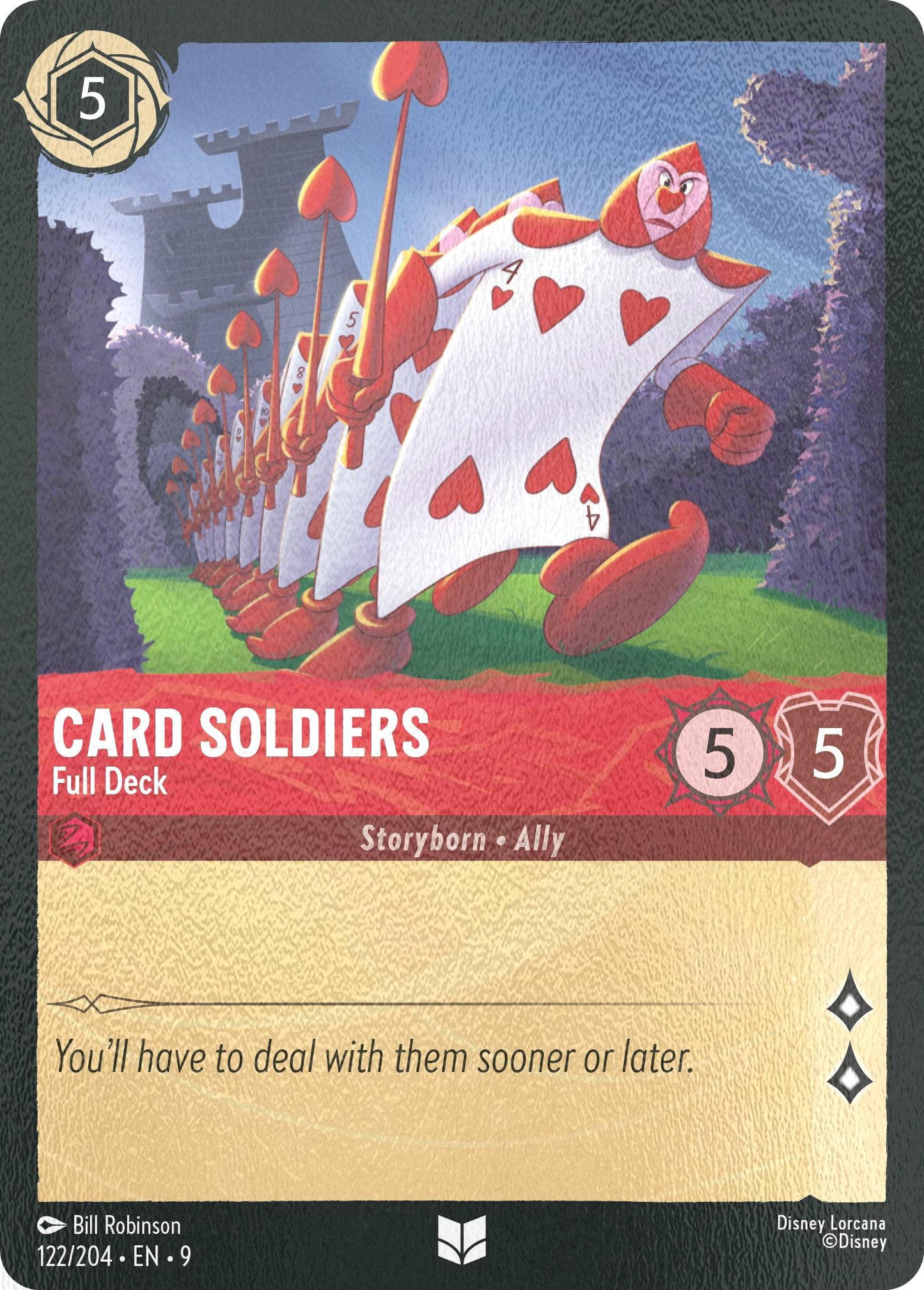 Card Soldiers - Full Deck - 122/204 [Fabled] [Cold Foil]