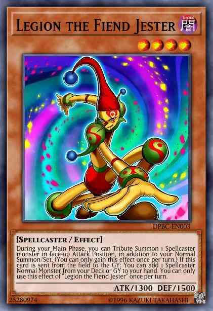 Legion the Fiend Jester - DPBC-EN003 - Super Rare - 1st Edition