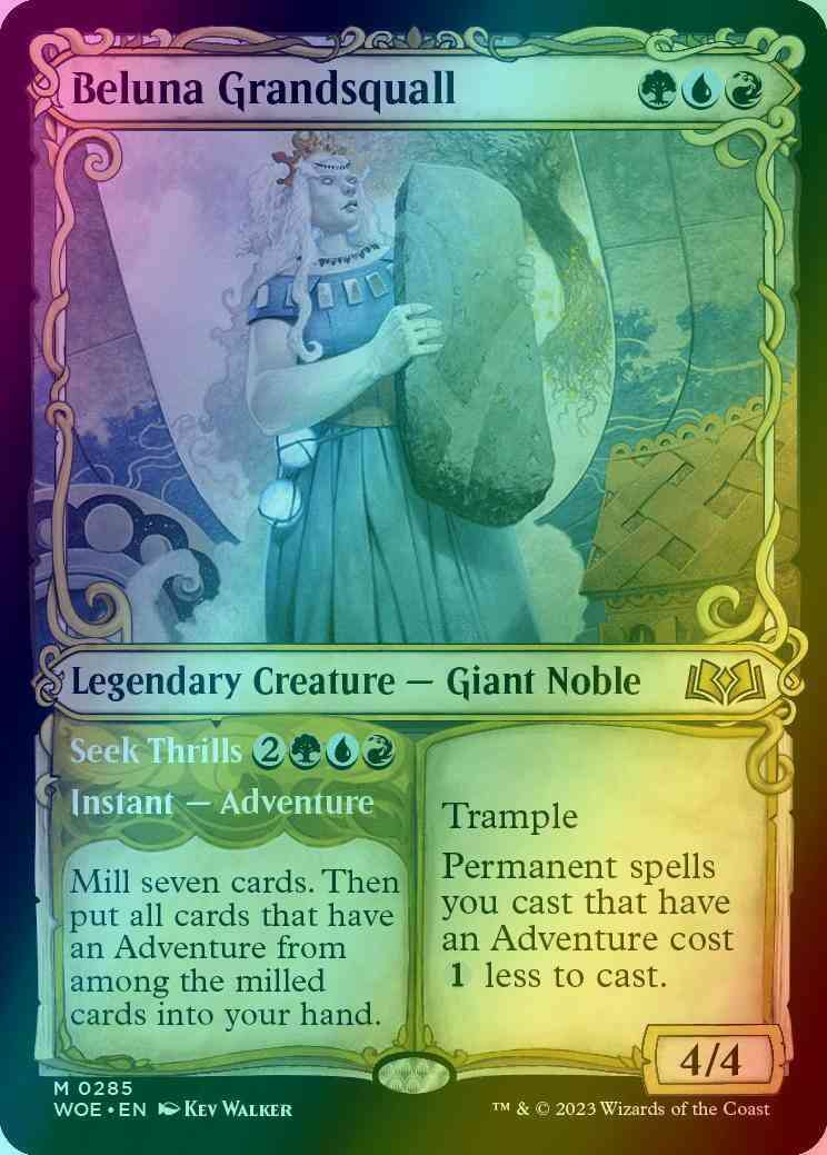 Beluna Grandsquall // Seek Thrills [285] [Adventure Showcase] [Wilds of Eldraine] [Foil]