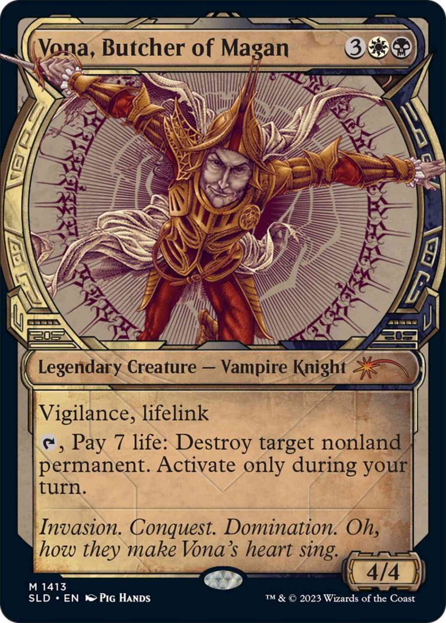 Vona, Butcher of Magan [1413] [Legends of Ixalan Showcase] [Showcase: LCI] [Secret Lair Drop] [Non-Foil]