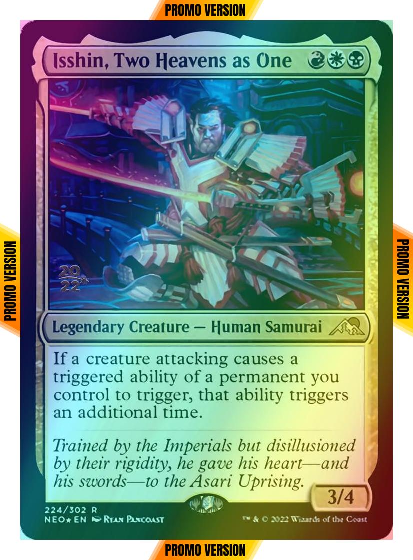 Isshin, Two Heavens as One [Prerelease] [224s] [Kamigawa: Neon Dynasty: Promos] [Foil]