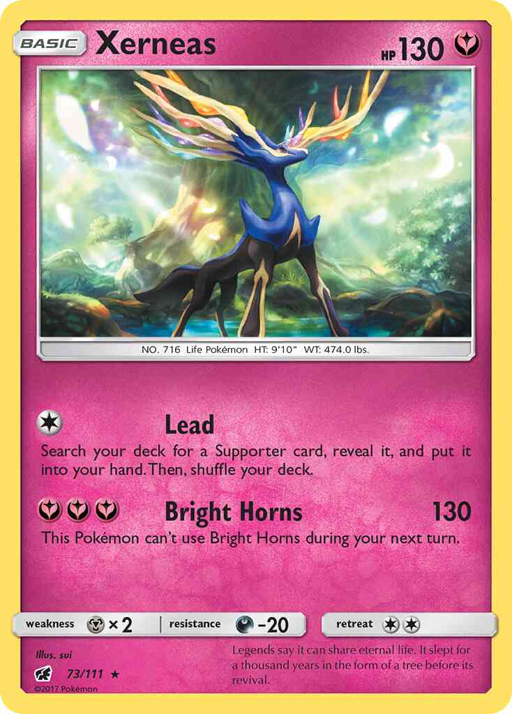 Xerneas - 73/111 - Rare Holo [sm4-73] [Reverse Holo]