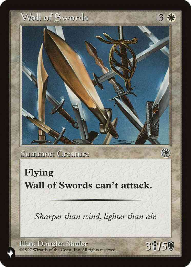 Wall of Swords [POR-37] [The List] [Non-Foil]