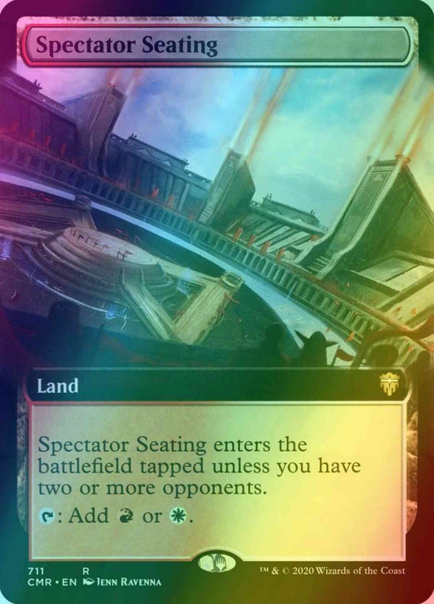 Spectator Seating [711] [Extended Art] [Commander Legends] [Foil]