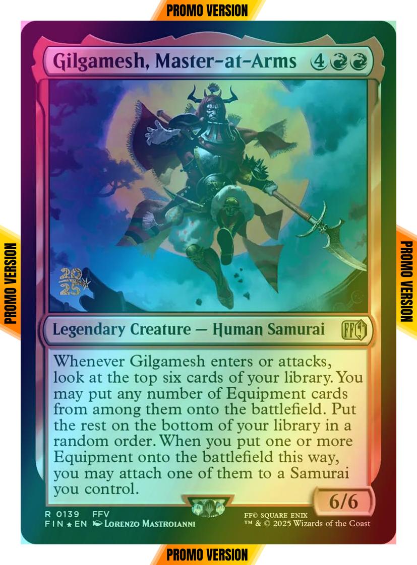 Gilgamesh, Master-at-Arms [139s] [Prerelease] [FINAL FANTASY: Promos] [Foil]