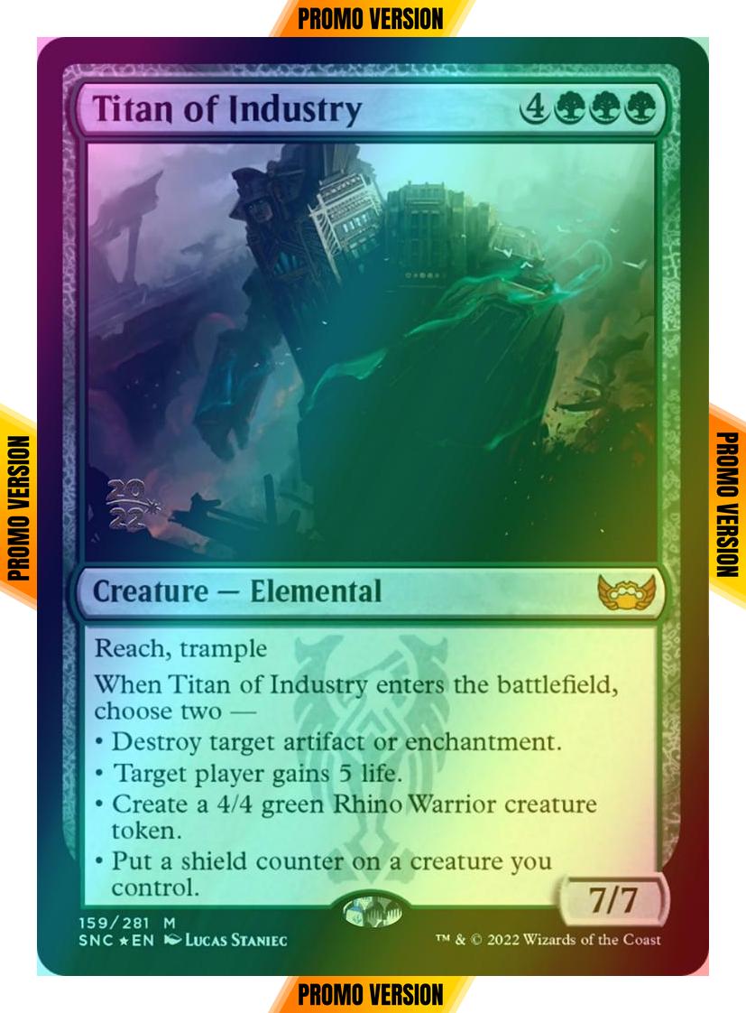 Titan of Industry [Prerelease] [159s] [Streets of New Capenna: Promos] [Foil]